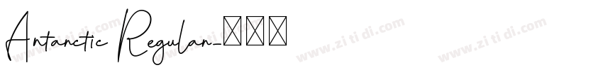 Antarctic Regular字体转换